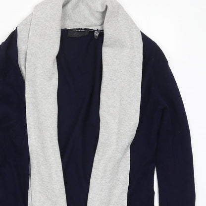 Preworn Womens Blue  Rayon Cardigan Jumper Size S