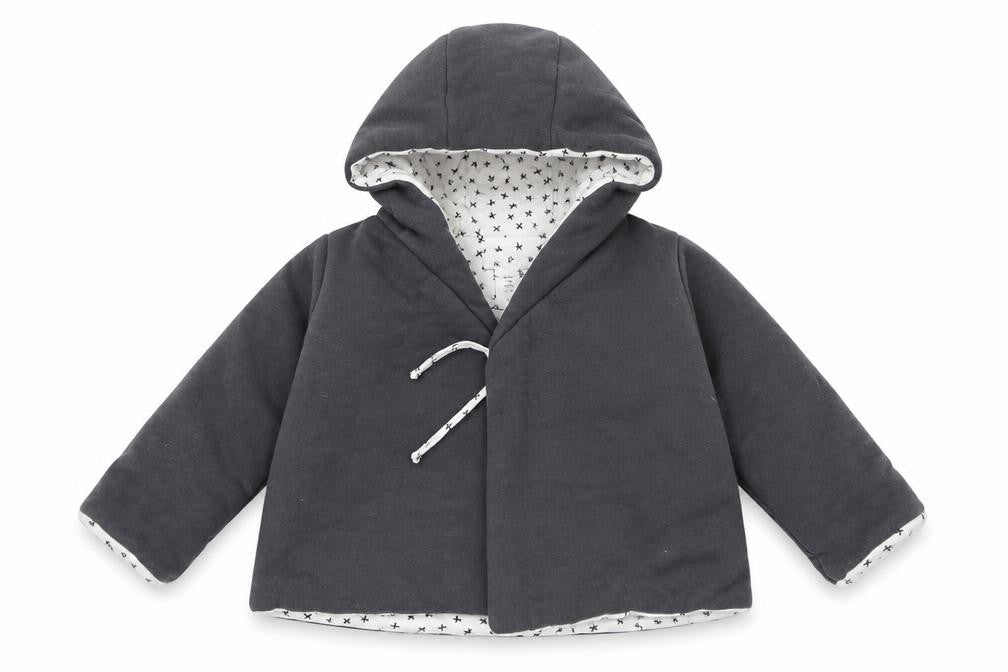 Front view of Preworn Baby Grey Jacket, size 18, Months