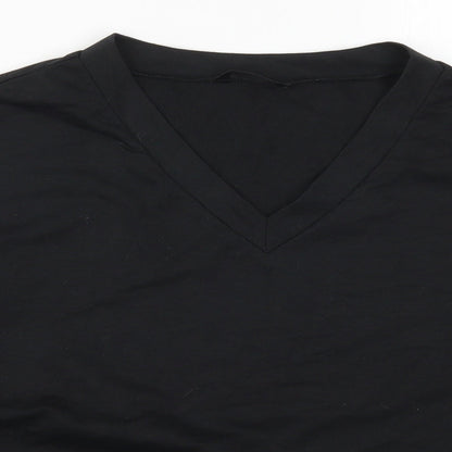 SheIn Womens Black Geometric  Pullover Sweatshirt Size M
