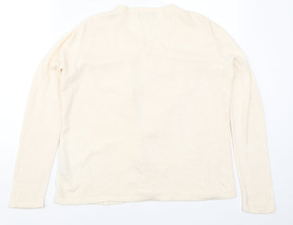 Womens UK Size M Bonmarché Beige Cardigan Jumper