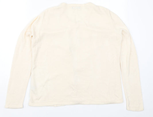 Womens UK Size M Bonmarché Beige Cardigan Jumper