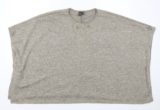 Izabel Womens Beige   Basic T-Shirt Size 8