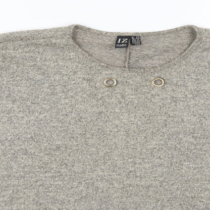 Izabel Womens Beige   Basic T-Shirt Size 8