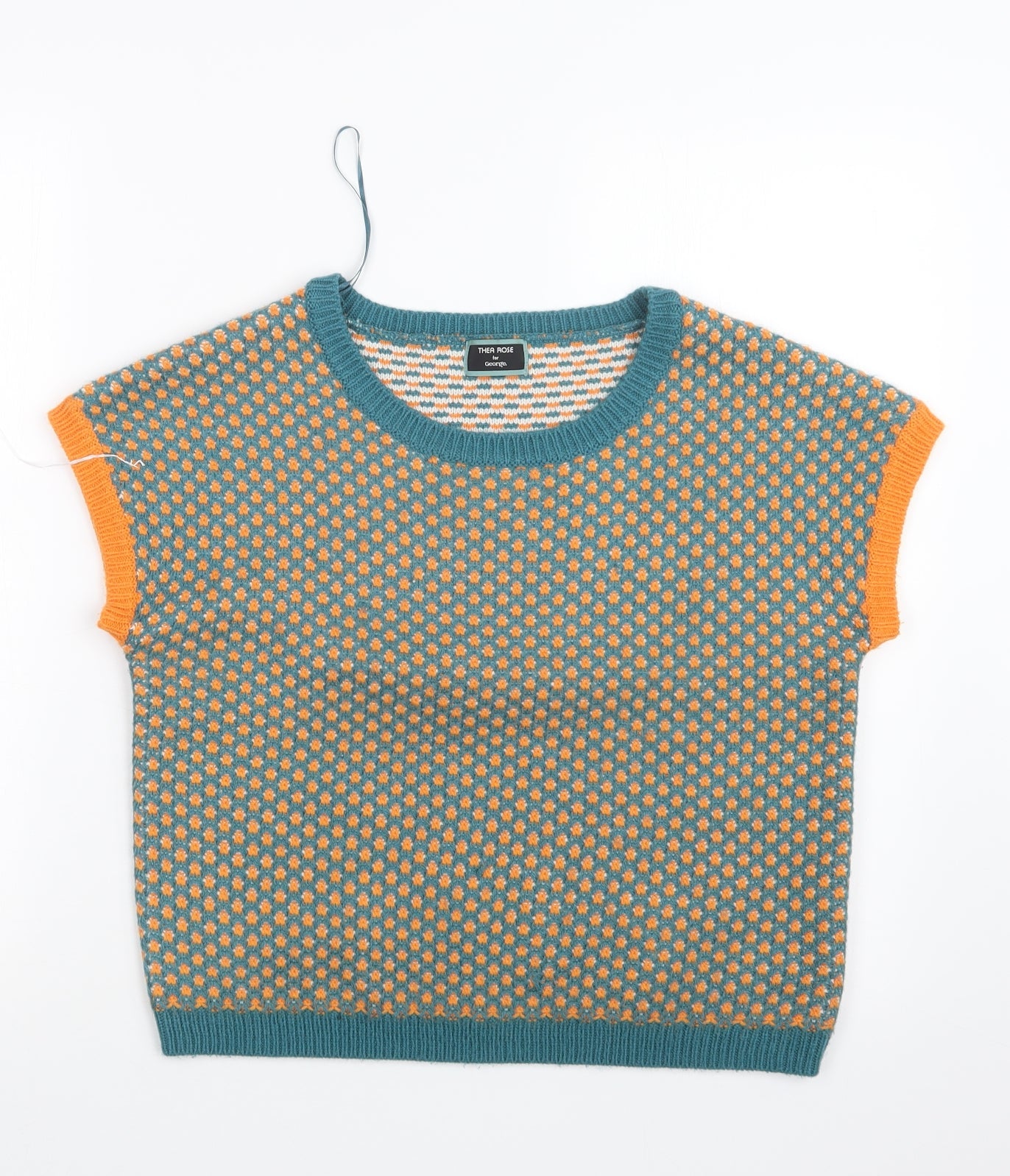 George Womens Blue  Knit Pullover Jumper Size 12