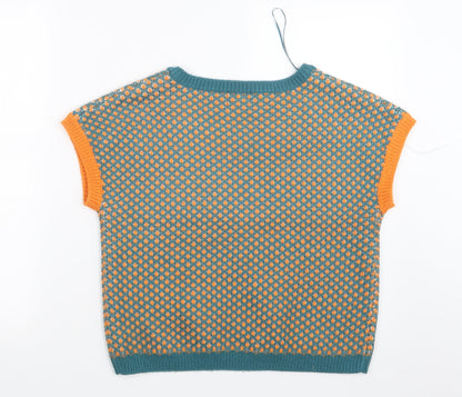 George Womens Blue  Knit Pullover Jumper Size 12