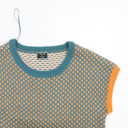 George Womens Blue  Knit Pullover Jumper Size 12