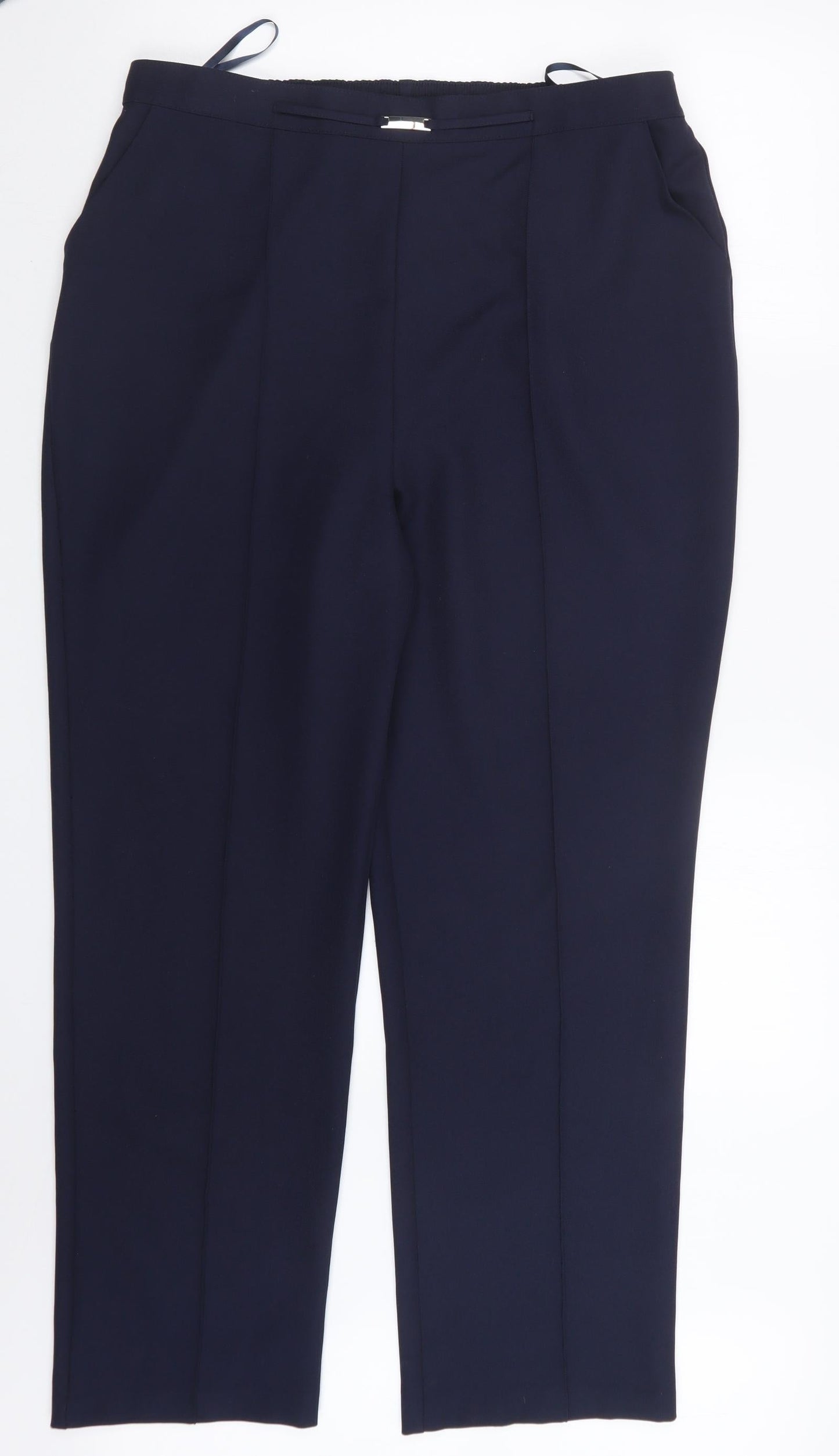 Womens UK Size 16 Papaya Regular Fit  Blue Trousers