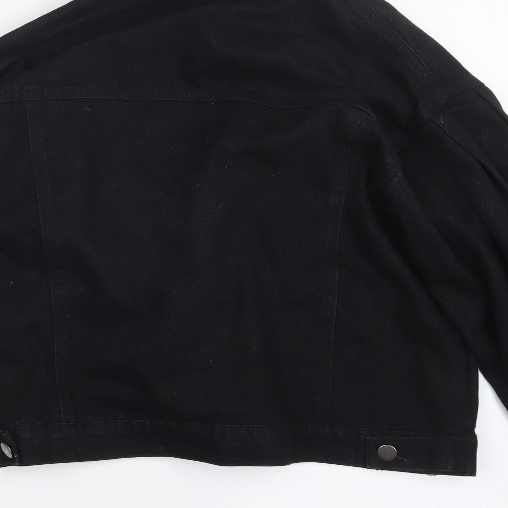 SheIn Womens Black  Denim Jacket  Size XS