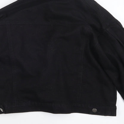 SheIn Womens Black  Denim Jacket  Size XS