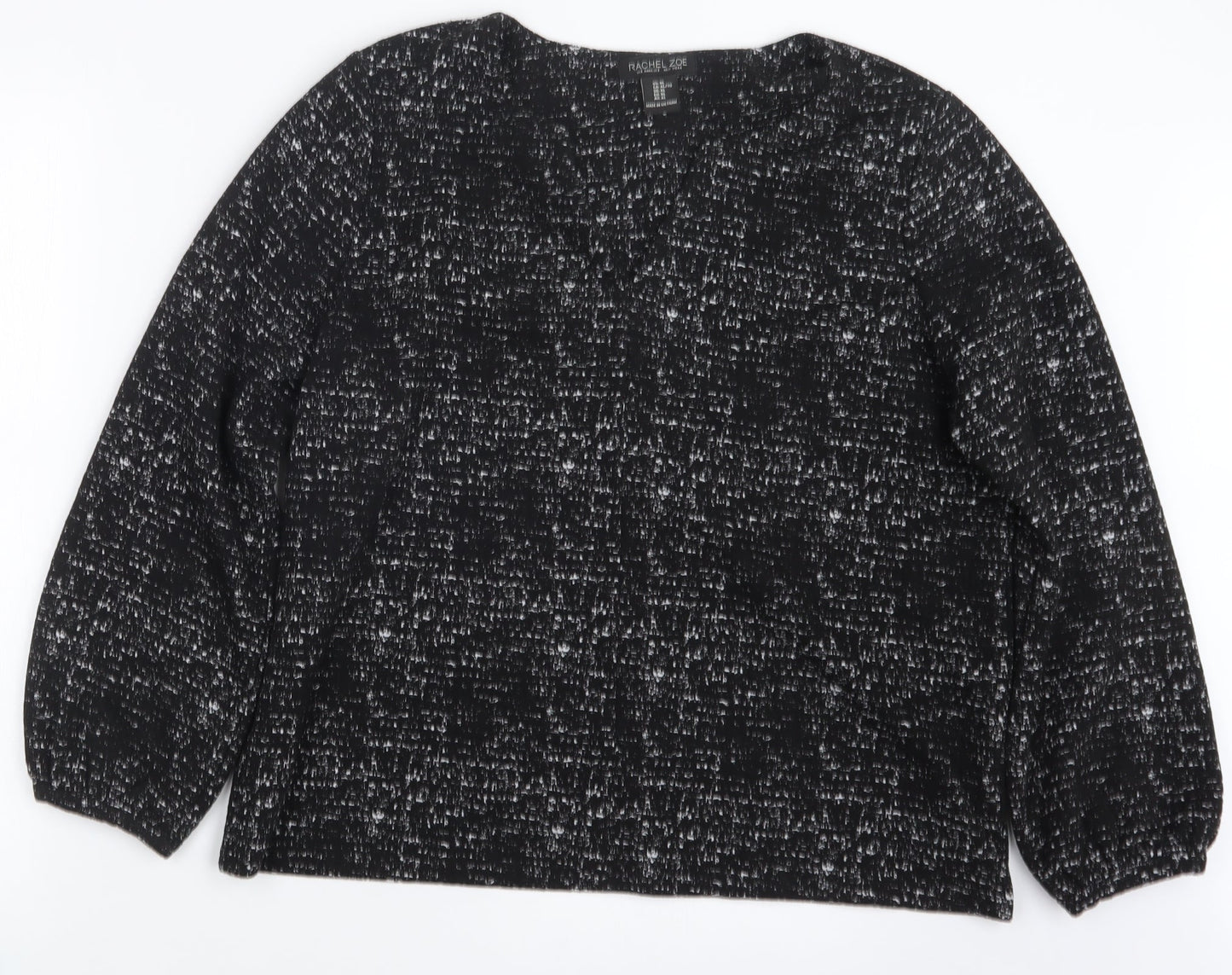 Womens UK Size XL Rachel Zoe Black Pullover Jumper