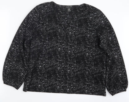 Womens UK Size XL Rachel Zoe Black Pullover Jumper