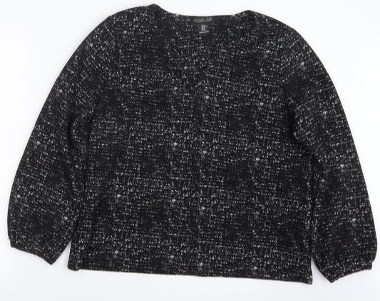 Womens UK Size XL Rachel Zoe Black Pullover Jumper