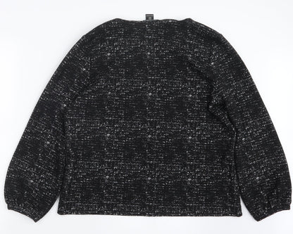 Womens UK Size XL Rachel Zoe Black Pullover Jumper