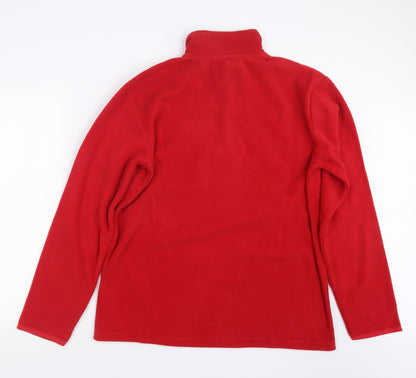 Mens UK Size M Atlas Red Pullover Sweatshirt