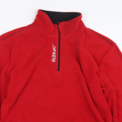 Mens UK Size M Atlas Red Pullover Sweatshirt