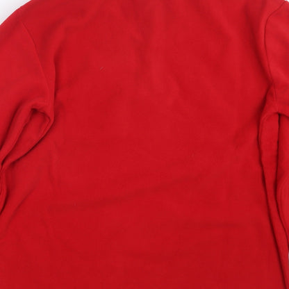 Mens UK Size M Atlas Red Pullover Sweatshirt