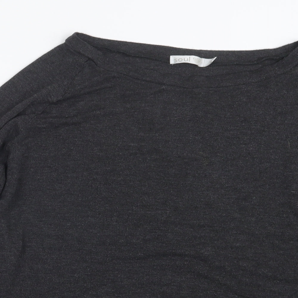 Womens UK Size XL Soul Grey Basic T-Shirt
