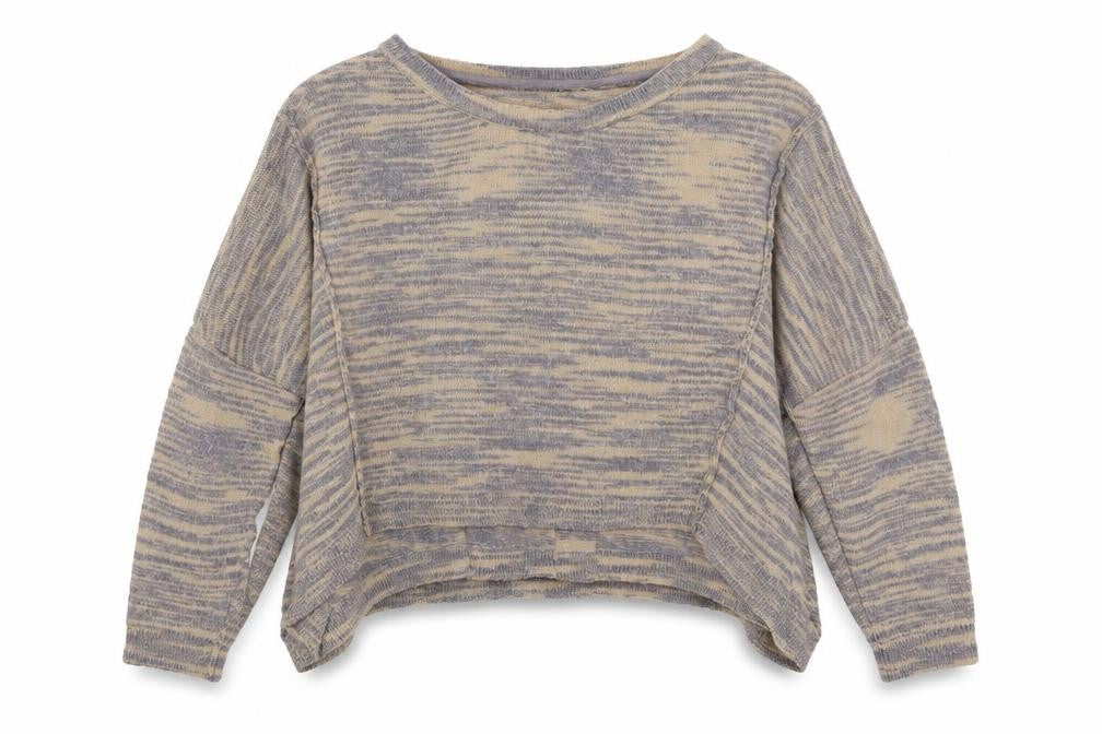 Front view of Marks & Spencer women’s yellow knit jumper, size UK 14