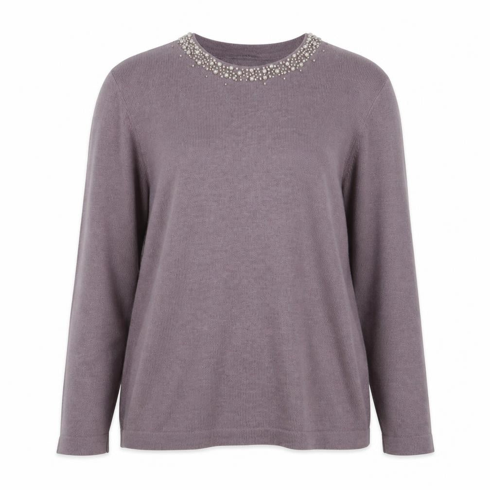 Womens UK Size 12 Marks and Spencer Purple Pullover Jumper