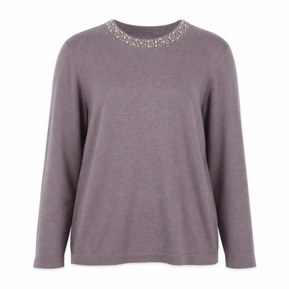 Womens UK Size 12 Marks and Spencer Purple Pullover Jumper