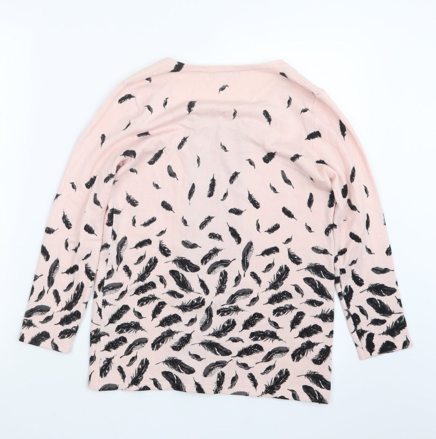 Womens UK Size 8 M&Co Pink Pullover Jumper
