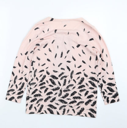 Womens UK Size 8 M&Co Pink Pullover Jumper