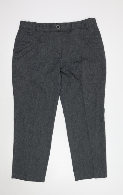 Womens UK Size 18 Marks and Spencer Regular Fit  Grey Trousers