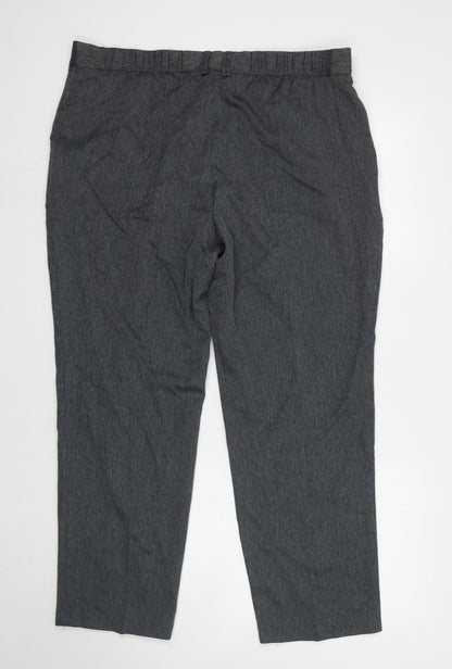 Womens UK Size 18 Marks and Spencer Regular Fit  Grey Trousers