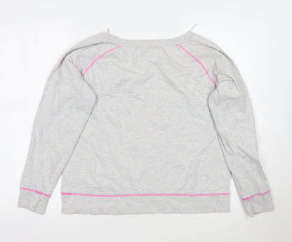 Womens UK Size 14 Love to lounge Grey Pullover Jumper