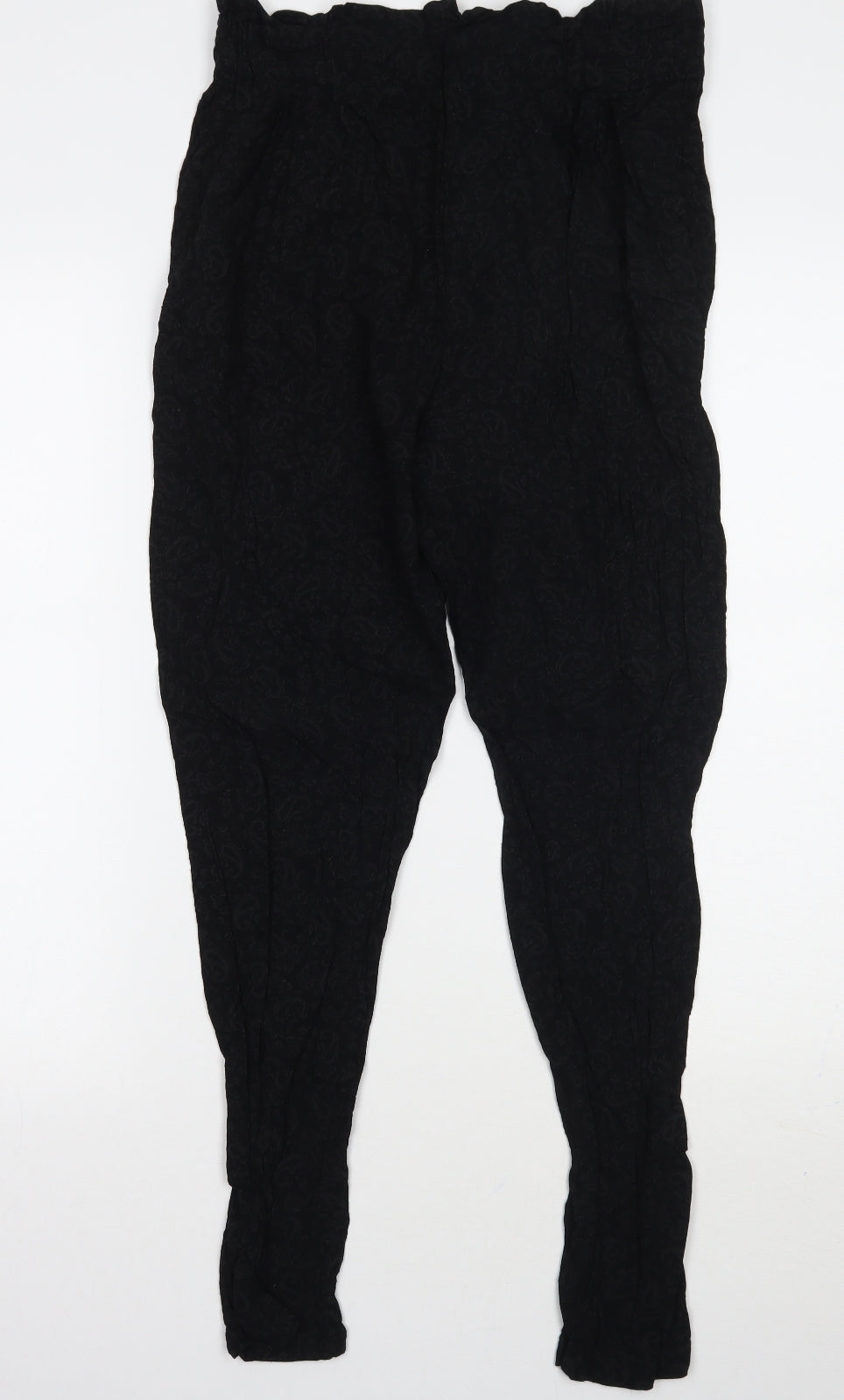 Womens UK Size 36 Zara Regular Fit  Black Trousers
