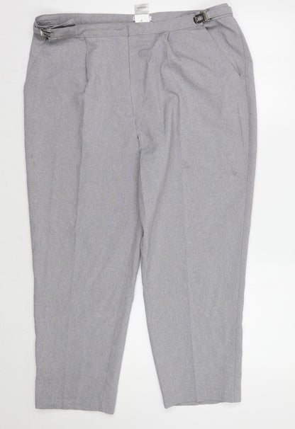 Womens UK Size 20 Damart Regular Fit  Grey Trousers