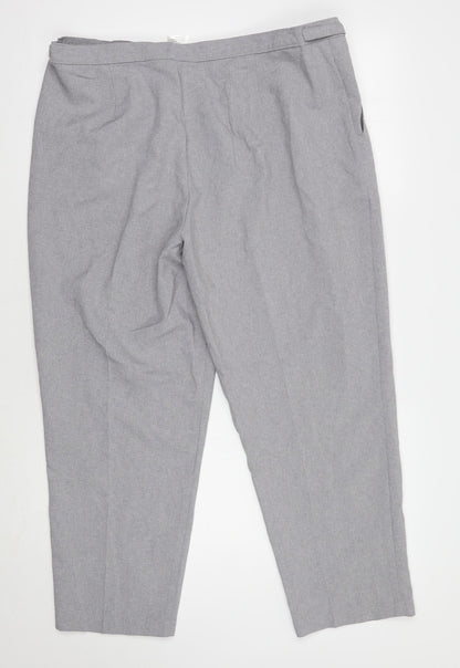 Womens UK Size 20 Damart Regular Fit  Grey Trousers