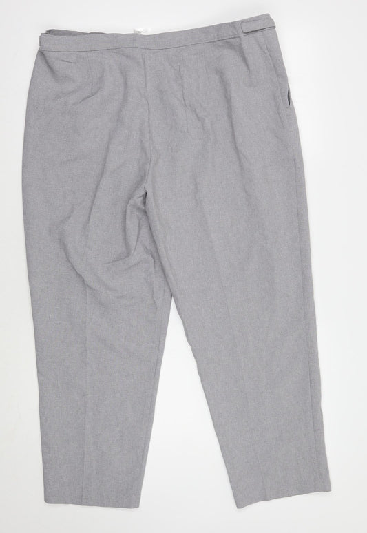 Womens UK Size 20 Damart Regular Fit  Grey Trousers