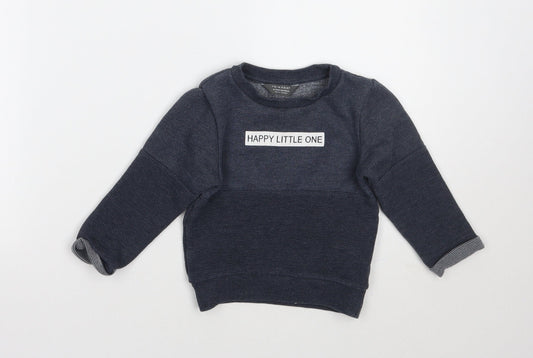 Primark Boys Blue   Pullover Jumper Size 18-24 Months