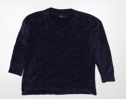 Womens UK Size 16 Beyou Blue Pullover Jumper