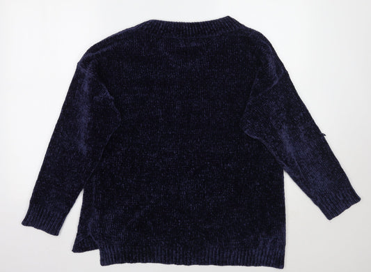 Womens UK Size 16 Beyou Blue Pullover Jumper
