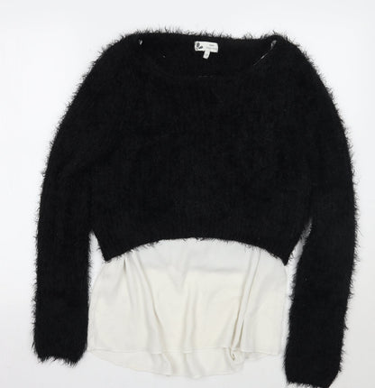 Womens UK Size 12 NEXT Black Pullover Jumper
