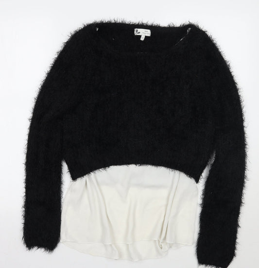 Womens UK Size 12 NEXT Black Pullover Jumper