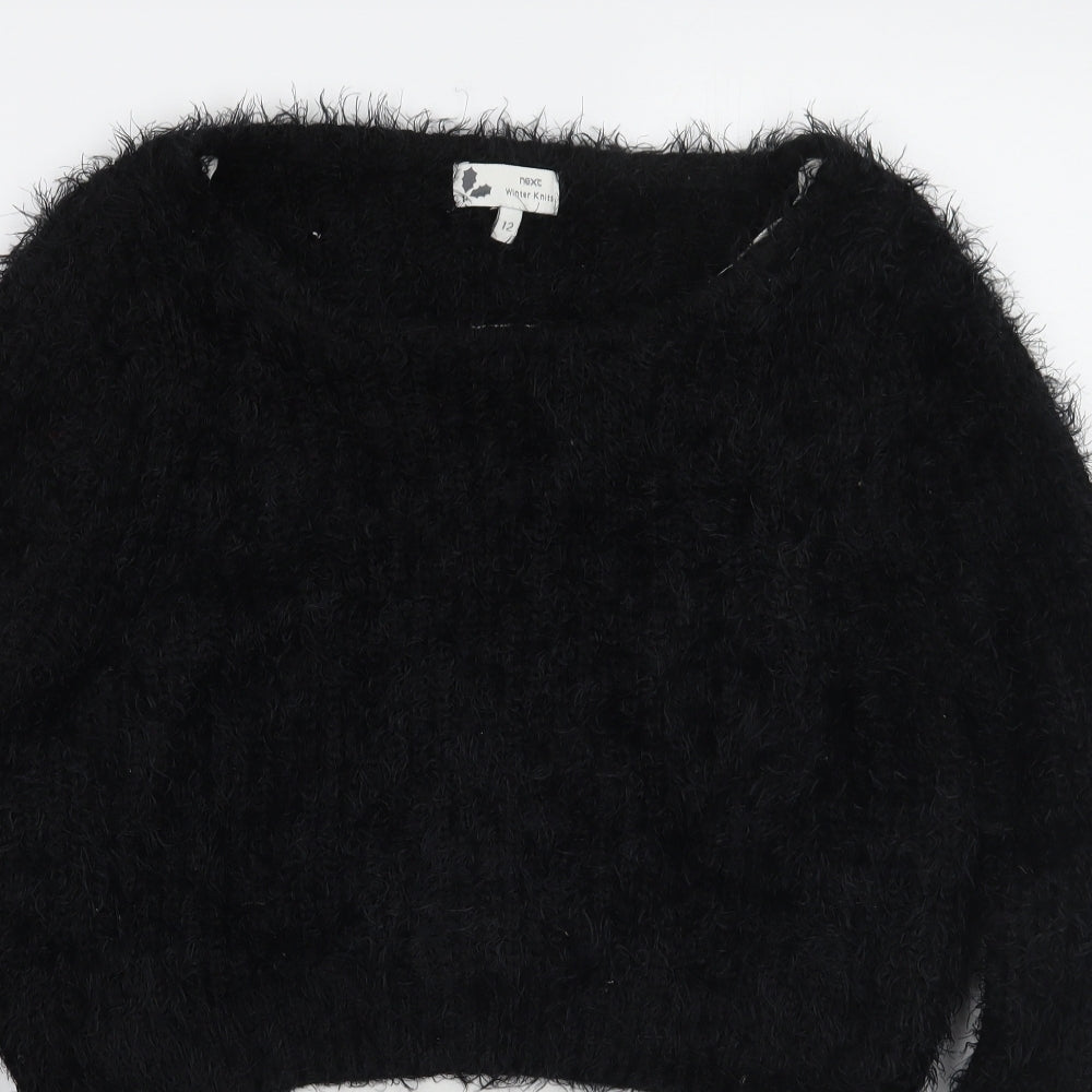 Womens UK Size 12 NEXT Black Pullover Jumper