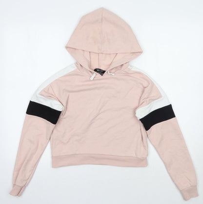 Newlook Girls Pink  Rayon Pullover Hoodie Size 10-11 Years