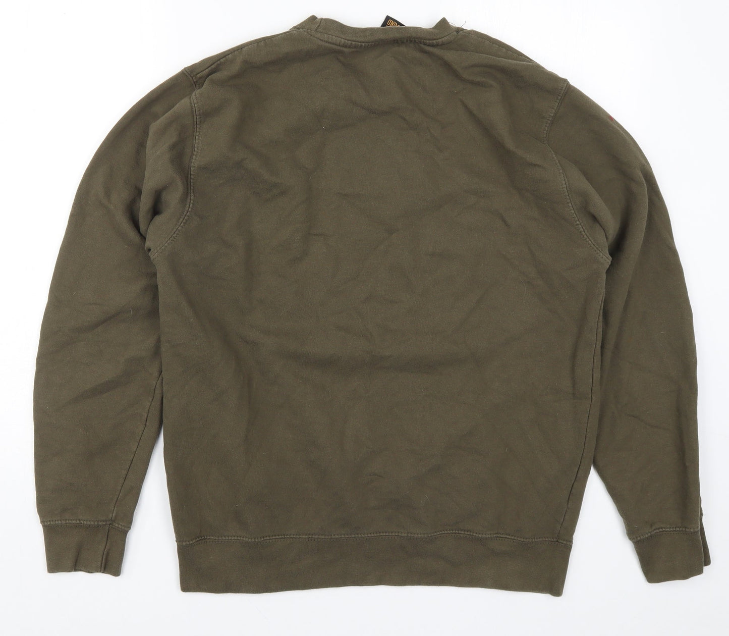 Ride Like the Wind Womens Green Batik  Pullover Sweatshirt Size M  - Born to Ride Forced to Work