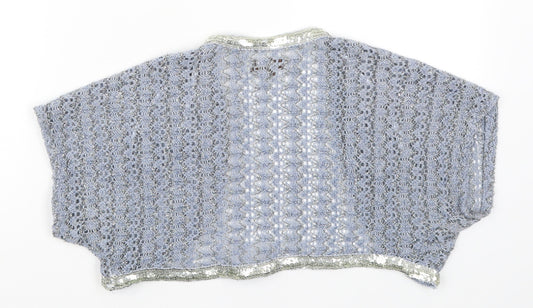 Urban Behaiour Womens Blue  Knit Cardigan Jumper Size S