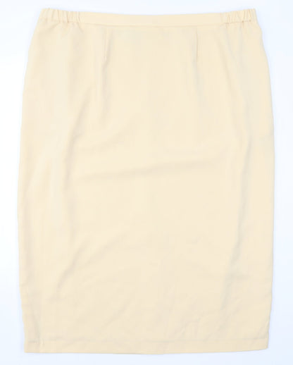 Preworn Womens Beige   Straight & Pencil Skirt Size 24