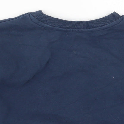 George Girls Blue Striped  Pullover Sweatshirt Size 8-9 Years