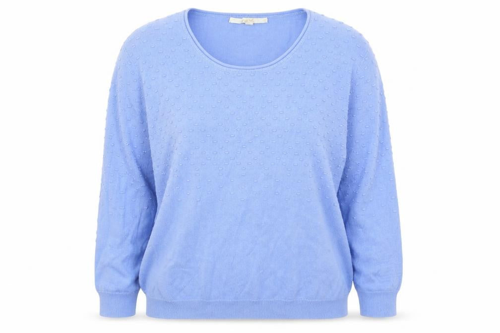 Womens UK Size M Vida Vi Blue Pullover Jumper