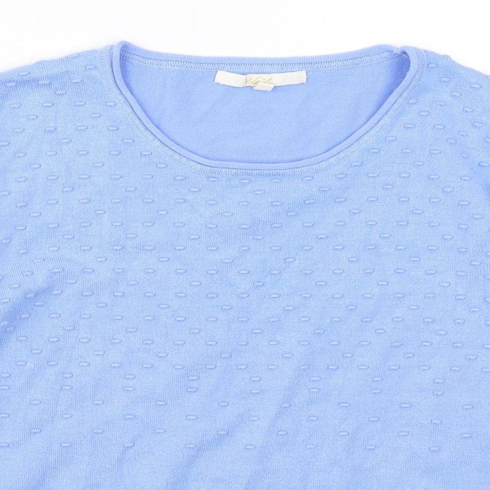Womens UK Size M Vida Vi Blue Pullover Jumper