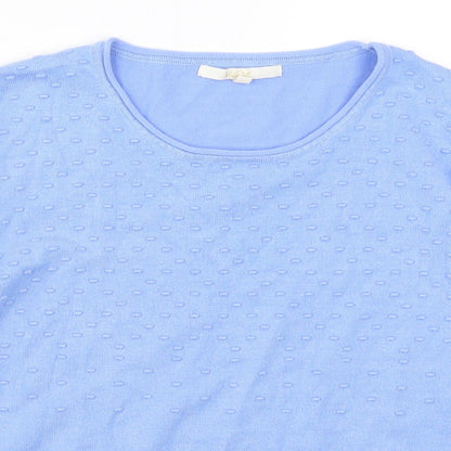 Womens UK Size M Vida Vi Blue Pullover Jumper