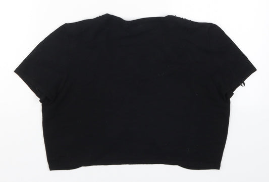 Debenhams Womens Black  Knit Cardigan Jumper Size 14