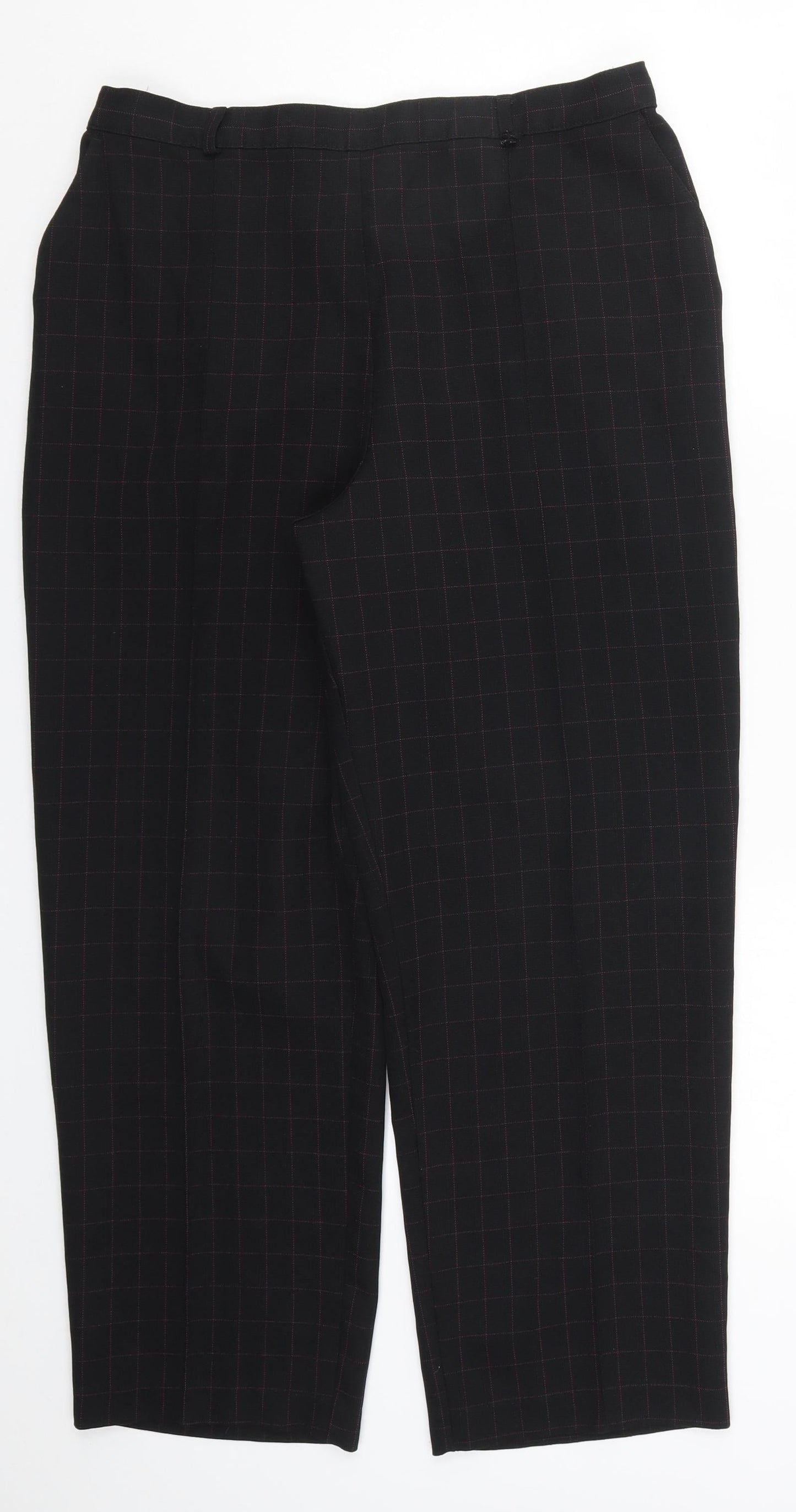 Womens UK Size 18 Marks and Spencer Regular Fit  Black Trousers