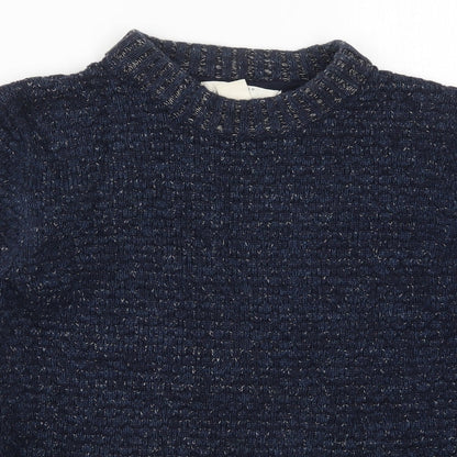 H&M Mens Blue  Knit Pullover Jumper Size M